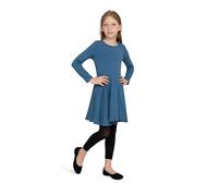 LORES Leggings 7/8 pour Filles Pantalons élégants sans Pieds à la Mode pour Enfants Pantalons de Sport de Ballet de Yoga de Gymnastique Jupe Robe Alice, Nero 134/140 cm (9/10 Ans)