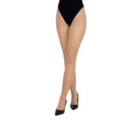 LORES Nude Collants pour femme 20 deniers Classic Plain Semi-transparents Bas complets Collants naturels Trocadéro, camel, XL