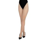 LORES Nude Trocadero Collant 20 deniers Classic Plain Semi-transparent pour femme, Sabbia., XL