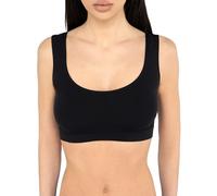 LORES Soutien Gorge sans Armature Votre Compte Brassière Invisible Femme Confort Quotidien Haute Qualité Italienne pour Peau Sensible Brassière Sport sans Couture Douce et Élégante Nero S/M