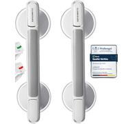 LORESJOY 2pcs Ventouse de Poignée Douche, Barre d'Appui à Ventouse, Poignée de Sécurité, Support de Salle de Bain, Poignée de Douche, pour Salle de Bain, Douche, Enfants et Seniors