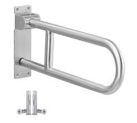 LORESJOY Barre d'appui de salle de bain pour personnes handicapées de 60 cm, poignée de douche pour personnes âgées, grille de support de salle de bain, grille de bain pliable, poignée de sécurité