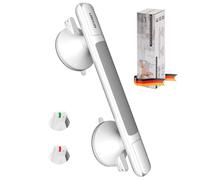 LORESJOY Barre D'Appui WC, 30 cm Ventouse de Poignée, Barre d'Appui pour Salle de Bain, Ventouse de Poignée Douche, Poignee à Ventous Pour Enfants et Seniors