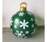LORESJOY Boules de Noël Gonflables 60cm avec Éclairage LED, Vert