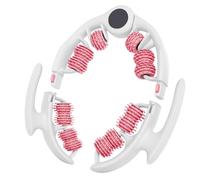 LORESJOY Masseur Anti Cellulite, 360° Rouleau de Massage, Massageur Anti Cellulite avec Poignées Amovibles, Massage Cellulit pour Jambes Cuisses et Fesses(Rose)