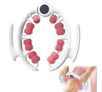 LORESJOY Masseur Anti Cellulite, Rouleau de Massage, 360° Massageur Anti Cellulite, Massage Cellulit pour Jambes, Cuisses et Fesses, avec Poignées Amovibles (Rose)