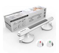 LORESJOY Poignée de Douche avec 2 Ventouse,Poignée de Baignoire,Ventouse de Poignée Douche,Sans Perçage,Personnes Âgées Poignée de Douche,Mobiles Barres D'appui de Salle de Bain