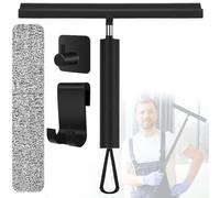 LORESJOY Raclette Douche, Raclette Silicone avec Support Noyau Acier Inoxy pour Salle de Bain, Raclette de Douche Nettoyeur pour Douche