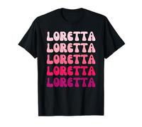 Loretta First Name Minimalist Design T-Shirt
