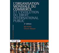 L'organisation Mondiale Du Commerce Et L'évolution Du Droit International Public
