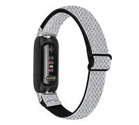Lorheyar Bracelet Classique Compatible Avec Fitbit Inspire 3, Bracelets De Rechange En Nylon Tissé Respirant Pour Le Sport Pour Femmes Et Hommes Compatible Avec Inspire 3F,Silver tips