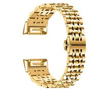 Lorheyar Bracelets Compatible Avec Fitbit Charge 6/5/4/3, Bracelet De Montre De Rechange En Métal Et Acier Inoxydable Pour Femmes Et Hommes Compatible Avec Charge 6/5/4/3 Gold,charge3/4