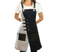Lorheyar Tablier De Travail en Toile avec Poches Et Bretelles Réglables - Imperméable Cuisine, BBQ, Atelier - MixteD,1