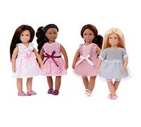 Lori - 4 Mini Dolls - 6-inch Fashion Dolls - Dresses & Shoes - Toys for Kids - 3 Years + - Fashion Friends: Nina, Amaya, Chen & Flora