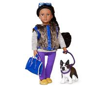 Lori - Ilyssa & Indigo - Mini poupée et Chien en Peluche - Poupée de 15 cm et Chiot Terrier de Boston - Ensemble de Jeu avec Tenue, Animal et Accessoires - Jeu pour Enfants - 3 Ans et +
