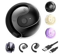 Loriatech Écouteur Traducteur, Traducteur Instantané Bluetooth 5.4, Sans Fil et à Clipser, 144 Langues en Temps Réel, Idéal pour Voyage et Apprentissage, Traduction Instantanée (A)