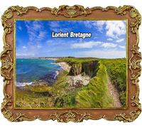 Lorient Bretagne France Souvenirs de voyage Aimant de réfrigérateur Décoration Aimant de réfrigérateur