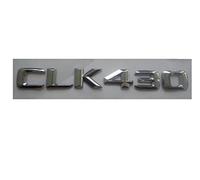 LORIER Autocollant chromé 3D en plastique ABS for coffre de voiture, lettres arrière, mots, Badge, emblème, Compatible avec Mercedes Benz CLK classe CLK430 Autocollants et autocollants avec logo