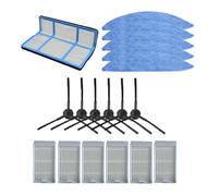 LoRier Brosse latérale Filtre à poussière Primaire Filtre Hepa Tampon de vadrouille for pièces d'aspirateur Robot v5 v5s V3 V3s v5 Pro x5 (Color : Kit-1)