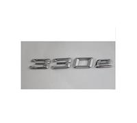 LORIER Chrome brillant argent ABS numéro lettres mot coffre de voiture insigne emblème emblèmes autocollant autocollant Compatible avec BMW série 3 330e Autocollants et autocollants avec logo