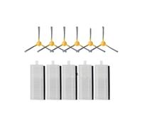 LoRier Kit de Remplacement d'accessoires for aspirateur Robot X500/X600 T8 M1 S6, Brosse latérale + Filtre + vadrouille + Brosse à Rouleau (Color : Transparent)