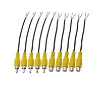 LoRier Prise RCA Femelle/mâle câble Audio rallonge connecteur Audio vidéo AV fiches RCA connecteurs de Fil Jack for caméra vidéo Bricolage (Color : 5 Male 5 Female)