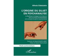 L'origine du sujet en psychanalyse Le Big Bang du langage et du discours dans la clinique psychanalytique et le concept de sujet en psychanalyse - Natalia Blasco Jamet - L'harmattan - broché - Essai