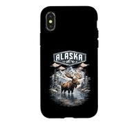 L'orignal d'Alaska, Les élans, Les Cerfs adorent Le Parc National de l'Alaska Coque pour iPhone X/XS