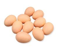 Lorigun 10pcs Oeuf Artificiel Faux Aliments Faux Cuisine Décor Théâtre Prop