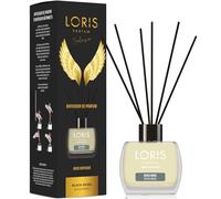 LORIS Diffuseur de Parfum Batônnets 120mL - Parfum de Maison - Reed Diffuseur Pour Salon, Chambre, Salle de Bain et Bureau - Idée Cadeau Saint-Valentin/Anniversaire/Cadeau Couple (Black Angel)