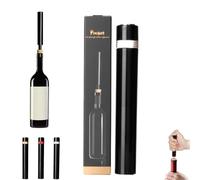 Loritia Wine Opener, Aeropop Wine Opener, Travel Portable Pocket Air Pressure Pump Wine Bottle Opener, Needle Type Wines Bottle Openers, Travel Porta for Home, Restaurant, Party (Silver)