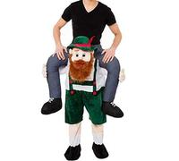Lormaka Oktoberfest Beer Guy Shoulder Carry Mascot Costume Ride On Halloween Christmas Party Dress