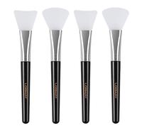 LORMAY Lot de 4 pinceaux de masque de visage en silicone de qualité supérieure pour la boue, le masque d'araignée, le bricolage, le masque de modelage, la lotion corporelle et la crème BB CC