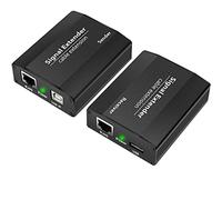 LornCeng Rallonge USB sur Ethernet Cat5e/6/7 jusqu'à 200 m, extension USB RJ45 pour clavier et souris, Plug and Play, Hot Swap, sans pilote