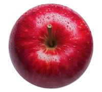 Lorolivier Couverture ronde amusante pour adultes et enfants, 300 g/m² - Motif fruits de pomme - 150 cm - Cadeau amusant pour garçons, filles et famille