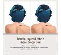 L'orque rêveuse,Bonnet de nuit en satin réglable en soie pour adulte, bonnet de nuit élastique pour femme