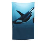 L'orque rêveuse,Jeté de canapé, Couverture Chaude en Peluche pour la literie et Les Voyages, 76 x 127 cm