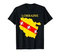 Lorraine Carte Drapeau Design Région Française T-Shirt