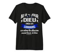 Lorrains et Alsaciens Fier d'être Lorrain et Lorraine T-Shirt Haut de Gamme