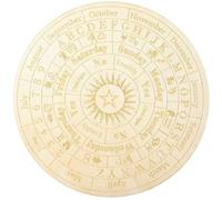 Lorrgasw Pendule en forme d'étoile, planche à radiesthésie en bois, divination, tableau métaphysique