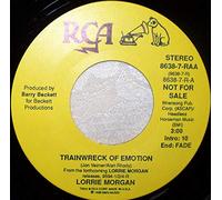 LORRIE MORGAN - LORRIE MORGAN trainwreck of emotion/ same RCA 8638 (45 single vinyl record)
