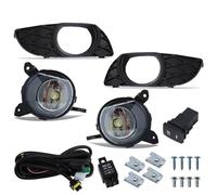 LORSKRD Feux anti-brouillard 1 Ensemble Phares Antibrouillard LED Pour Toyota Pour Yaris Pour Vitz 2003 2004 2005 2006 Pare-choc Avant Voiture Avec Couvercles Cadre Fil 12V(LED White)
