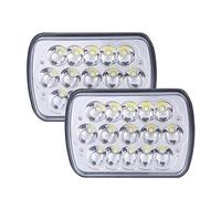 LORSKRD Phares Avant 2pcs 7X6 5X7 Phares À LED Pour Jeep Pour Wrangler YJ Pour Cherokee XJ H6014 H6052 H6054 H4 Phare Accessoires Voiture Lampe À LED(B)