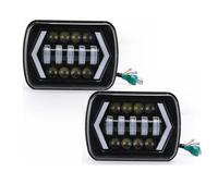 LORSKRD Phares Avant Phare Carré H4 À LED Étanche 90 W 7 X 6 Po 5 X 7 Po Pour Chevrolet Pour Silverado 1985-1986-1987 Clignotant Blanc Ambré Feux Jour