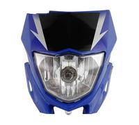 LORSKRD Phares Moto Avant LED Ensemble De Phares Pour Moto Pour XTZ125 Carénage Accessoires Enduro Lampe Frontale Pour Motocross Dirt Bike(Bleu)