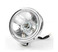 LORSKRD Phares Moto Avant LED Pour Rebel Pour CMX CA 250 CA250 Pour Magna 750 Pour Steed 400 600 Moto Rétro Chrome Phare Rond 12V Lampe Frontale
