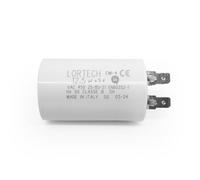 LORTECH Condensateur permanent 12,5 µF - Ø 35 mm x 56 mm - Fond plat - Fabriqué en Italie