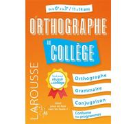 L'Orthographe au collège - André Vulin - Larousse - broché - Scolaire / Universitaire