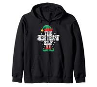 L'orthophoniste Elf Funny Christmas Matching Family Sweat à Capuche