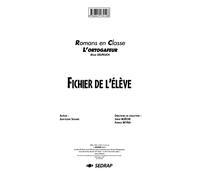 L'ortogafeur CE2/CM1 (Le dossier photocopier + corrections)
